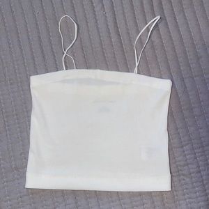 American eagle white cami crop top